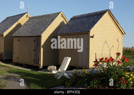 Häuser in Peggys Cove, ein Fischerdorf in Nova Scotia, Kanada, Nordamerika. Foto: Willy Matheisl Stockfoto