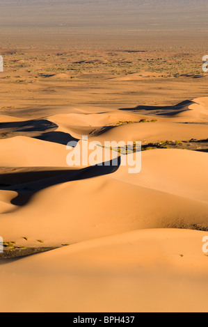 Khongoryn Els Sanddünen im südlichen Mongolei Wüste Gobi winter Stockfoto