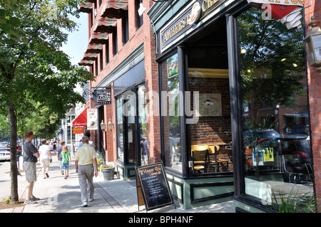 Innenstadt von Amherst, Massachusetts, USA Stockfoto