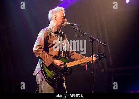 Billy Bragg auf dem Green Man Festival 2010, Glanusk Park, Brecon Beacons, Wales Stockfoto