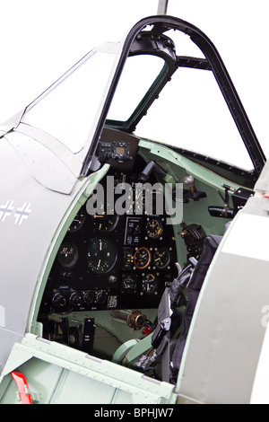 Spitfire cockpit Stockfoto