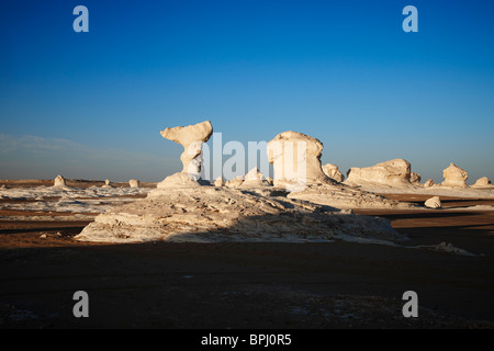 Weiße Wüste in der Nähe von Farafra Oase, westliche Wüste, Ägypten, Afrika Stockfoto