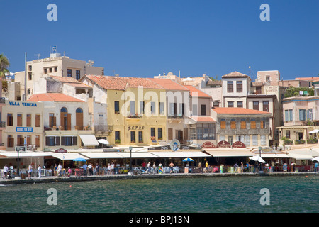 Venezianischen Hafen von Chania, Kreta, Griechenland Stockfoto
