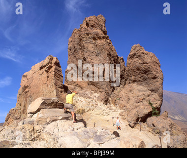 Roques de Garcia, Parque Nacional del Teide, Teneriffa, Kanarische Inseln, Spanien Stockfoto