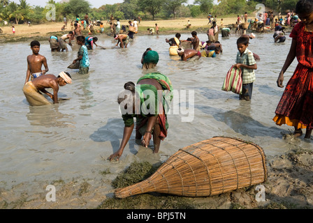 Angeln-Festival im Venthanpatti in der Nähe von Ponnamaravathy, Pudukkottai Bezirk, Tamil Nadu; Indien. Stockfoto