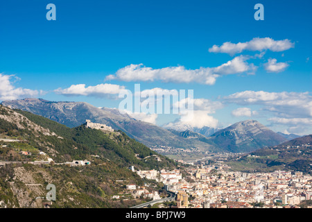 Luftaufnahme der Stadt Salerno, Italien. Stockfoto