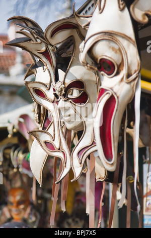 Karneval venezianische Masken zum Verkauf in Venedig, Italien. Stockfoto