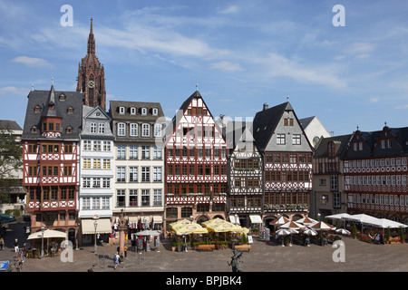 Fachwerkhäuser am Roemerberg, Frankfurt Am Main, Hessen, Deutschland Stockfoto