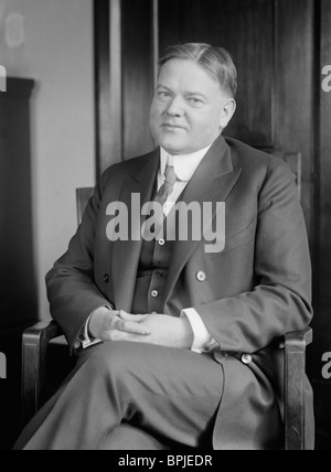 Portrait-Foto ca. 1921 von Herbert Hoover (1874-1964) - 31. US-Präsident (1929-1933). Stockfoto