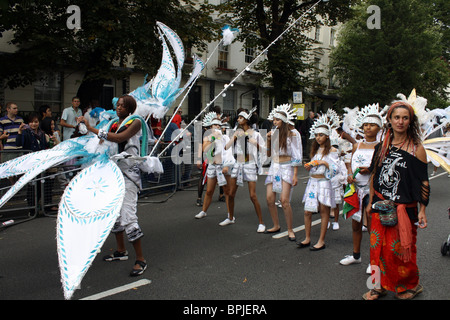 Künstler an der Notting Hill Carnival London 2010 Stockfoto