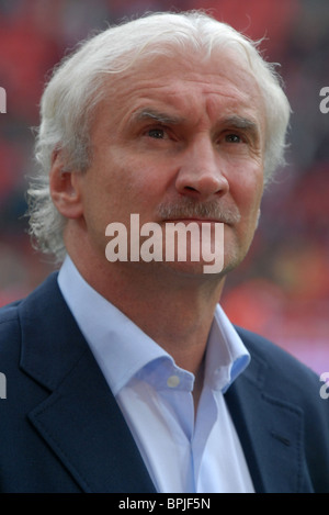 Rudi Voeller, Völler, Manager von Bayer Leverkusen, Deutsche Bundesliga. Stockfoto