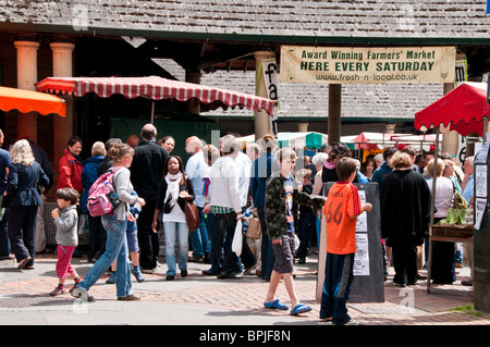 Bauernmarkt, Stroud, Gloucestershire, Cotswolds, UK Stockfoto