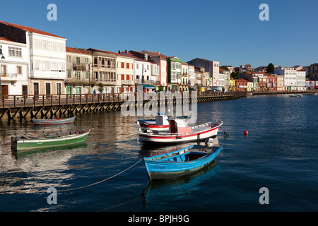 Hafen von Mugardos, La Coruña, Galicien, Spanien Stockfoto