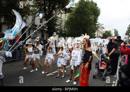 Künstler an der Notting Hill Carnival London 2010 Stockfoto