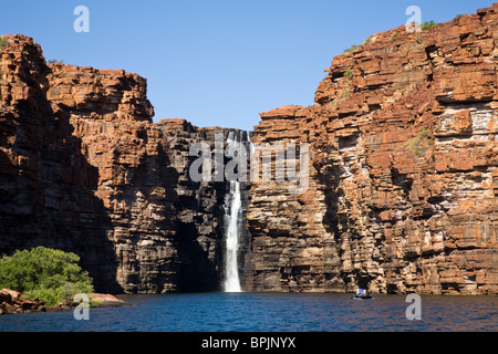 King George Falls sind die höchsten Einzel-Tropfen fällt in der Kimberley Region von Westaustralien Stockfoto