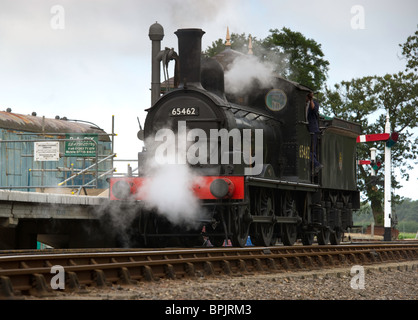 65462 J15 0-6-0 Dampflok am Holt Station North Norfolk. Stockfoto