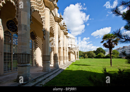 Der Royal Pavilion und Gelände, Brighton, Sussex, England Stockfoto