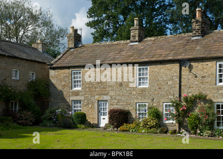 Ferienhaus im Dorf Rolmaldkirk, Teesdale, County Durham, England UK Stockfoto