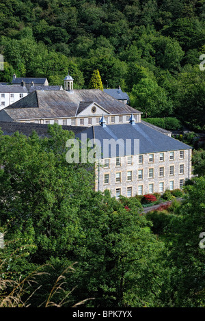 Cressbrook Mühle Millers Dale Derbyshire England UK Stockfoto