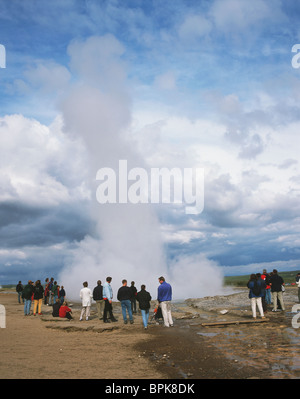Geysir Strokkur, Island Stockfoto