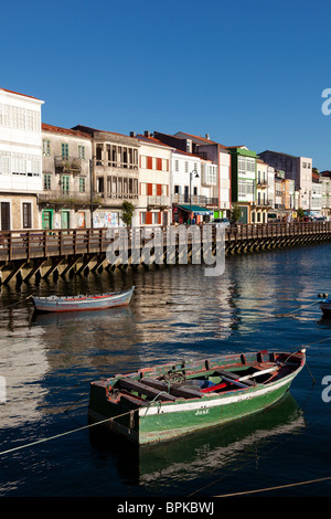 Hafen von Mugardos, La Coruña, Galicien, Spanien Stockfoto