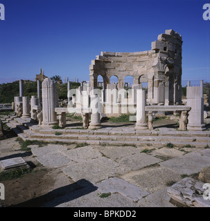 Theater, Leptis Magna, Libyen Stockfoto