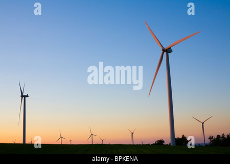 Windkraftanlagen auf Tug Hill Plateau, größte Windenergie-Projekt in New York State, Lewis County Stockfoto