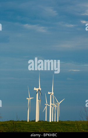 Windkraftanlagen auf Tug Hill Plateau, größte Windenergie-Projekt in New York State, Lewis County Stockfoto