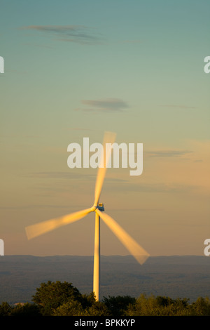 Windkraftanlagen auf Tug Hill Plateau, größte Windenergie-Projekt in New York State, Lewis County Stockfoto