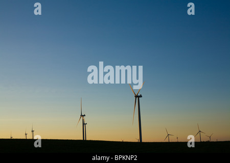 Windkraftanlagen auf Tug Hill Plateau, größte Windenergie-Projekt in New York State, Lewis County Stockfoto