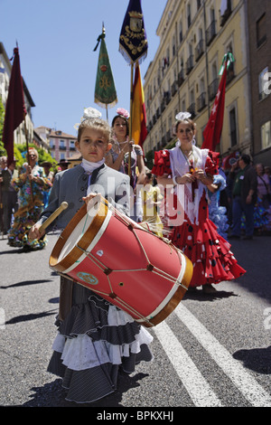 Andalusische Feier, Romeria, Madrid, Spanien Stockfoto