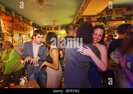 Salsa Club La Negra Tomasa, Calle de Huertas, Madrid, Spanien Stockfoto