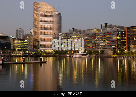 Docklands Szene, Melbourne, Australien Stockfoto