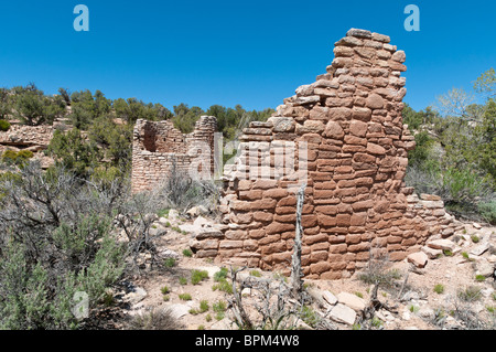 Halsabschneider Burg Einheit Ruinen, Hovenweep National Monument nordwestlich von Cortez, Colorado. Stockfoto