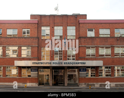 Pitt Street Polizeistation in Glasgow das Hauptquartier der Strathclyde Police. Stockfoto