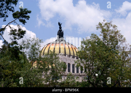 Kuppel des Palacio de Bellas Artes oder Fine Arts Palace in Mexiko-Stadt Stockfoto