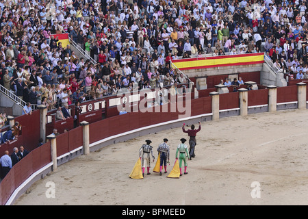 Stierkampf (Corrida de Toros), Stierkampfarena Las Ventas, Madrid, Spanien Stockfoto