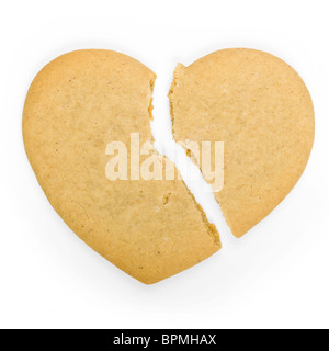 Gebrochenes Herz cookie Stockfoto