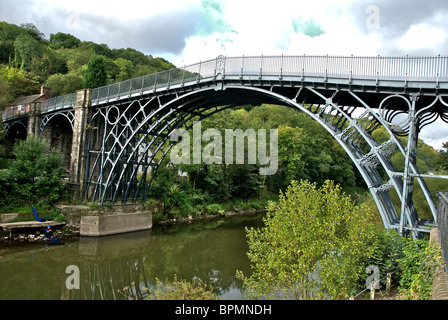 Ironbridge in Shropshire eine Stadt berühmt für seine Erhaltung des industriellen Erbes Stockfoto