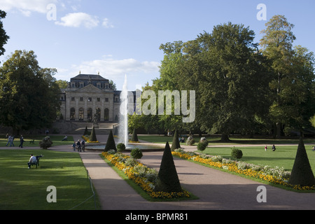 Brunnen im Fuldaer Stadtschloss und Orangerie, Fulda, Hessen, Deutschland Stockfoto