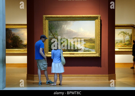 Ammerican Landschaften, American Wing Galerie, Metropolitan Museum of Art, New York City, Stockfoto