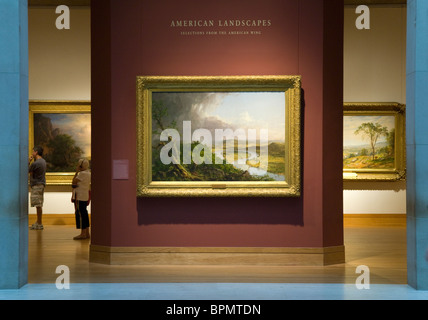 Ammerican Landschaften, American Wing Galerie, Metropolitan Museum of Art, New York City Stockfoto