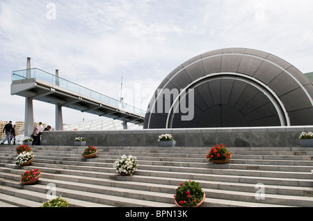 Die schöne Bibliotheca-Bibliothek in Alexandria, Ägypten. Stockfoto