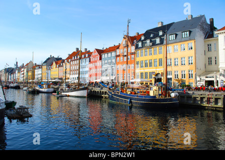 Nyhavn, Kopenhagen, Dänemark, Europa Stockfoto