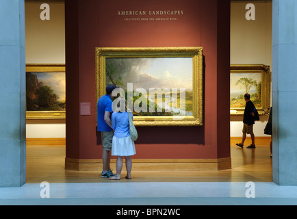 Ammerican Landschaften, American Wing Galerie, Metropolitan Museum of Art, New York City, Stockfoto