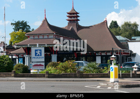 Der chinesische Garage in Langley Park in der Nähe von Beckenham, Kent Stockfoto