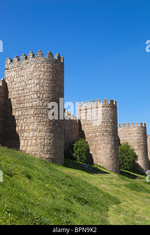 Avila, Provinz Ávila, Spanien. Stadtmauern. Stockfoto