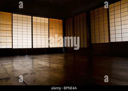 Innere des traditionellen Holzhaus, Japan Stockfoto