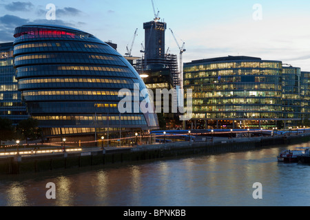 London City Hall & mehr London Büro Entwicklung - Südufer - London Stockfoto