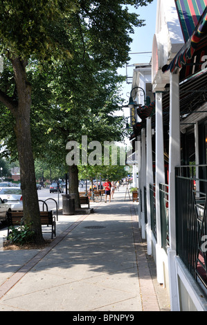 Innenstadt von Amherst, Massachusetts, USA Stockfoto